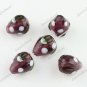 20X PURPLE STRAWBERRY LAMPWORK GLASS LOOSE BEADS JEWELRY FINDINGS WHOLESALE