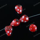 20X RED STRAWBERRY LAMPWORK GLASS LOOSE BEADS JEWELRY FINDINGS WHOLESALE