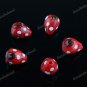 20X RED STRAWBERRY LAMPWORK GLASS LOOSE BEADS JEWELRY FINDINGS WHOLESALE