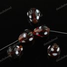 20X COFFEE STRAWBERRY LAMPWORK GLASS LOOSE BEADS JEWELRY FINDINGS WHOLESALE