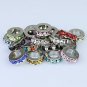 20X MIXED COLOR CRYSTAL EUROPEAN CHARM BEADS JEWELRY FINDINGS WHOLESALE
