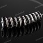 50PCS DEEP PURPLE CRYSTAL SILVER SPACER LOOSE BEADS FINDINGS WHOLESALE 10MM