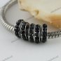 200X BLACK CRYSTAL SPACER EUROPEAN CHARM LOOSE BEADS JEWELRY DIY FINDINGS 8MM