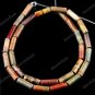 4X13MM NATURAL PICASSO JASPER  GEMSTONE COLUMN BEADS 1 STRAND