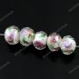 50X WHITE LAMPWORK GLASS FACETED SPACER LOOSE BEADS FINDINGS WHOLESALE  7X11MM