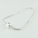 20PCS SILVER SNAKE 19CM EUROPEAN BRACELET FIT CHARM BEADS WHOLESALE