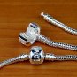 100X WHOLESALE SILVER EUROPEAN NECKLACE CHAIN 19" FOR CHARM BEADS 48CM