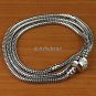 100X WHOLESALE BRASS 18KGP EUROPEAN NECKLACE CHAIN 19" FOR CHARM BEADS 48CM