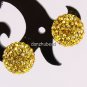 TRUE SILVER STICK YELLOW SWAROVSKI CRYSTAL EARRINGS 8MM