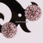TRUE SILVER STICK PURPLE SWAROVSKI CRYSTAL EARRINGS 8MM