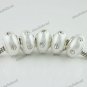 20X WHOLESALE CLEAR CRYSTAL WHITE POLYMER CLAY EUROPEAN CHARM LOOSE BEADS