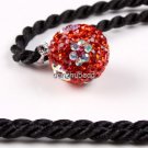 1X NACARAT SWAROVSKI CRYSTAL FLOWER SILVER PENDANT 14MM