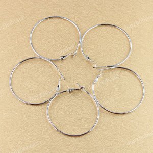 HOOK CIRCLE FASHION HOOP CHARM EARRINGS FINDINGS 40MM/60MM/75MM