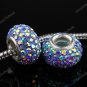 SWAROVSKI AB CRYSTAL AUTHENTIC 925 STERLING SILVER EUROPEAN BIG HOLE CHARM BEAD