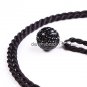 AUTHENTIC SILVER BLACK SWAROVSKI CRYSTAL PENDANT 14MM