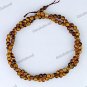 4MM TIGER'S EYE GEMSTONE ROUND BALL LOOSE BEADS FINDINGS STRAND 15.5 "