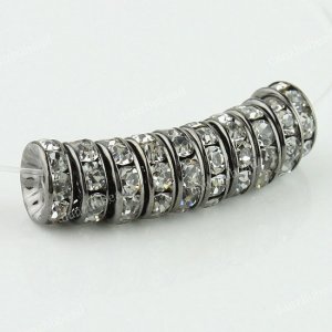 10X CLEAR CRYSTAL SPACER LOOSE BEADS JEWELRY FINDINGS 10MM
