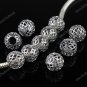 20X WHOLESALE 18KGP NET BALL EUROPEAN BIG HOLE CHARM BEADS JEWELRY FINDINGS