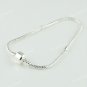 10PCS SILVER SNAKE 17CM EUROPEAN BRACELET FIT CHARM BEADS