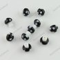 200X BLACK MUSHROOM LAMPWORK GLASS SPACER LOOSE BEADS JEWELRY FINDINGS WHOLESALE