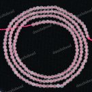 2MM PINK ROSE QUARTZ CRYSTAL GEMSTONE ROUND BALL LOOSE BEADS FINDINGS 1 STRAND