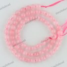 6MM PINK ROSE QUARTZ CRYSTAL GEMSTONE ROUND BALL LOOSE BEADS FINDINGS 1 STRAND
