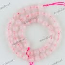 8MM PINK ROSE QUARTZ CRYSTAL GEMSTONE ROUND BALL LOOSE BEADS FINDINGS 1 STRAND