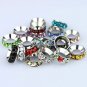 100X WHOLESALE LOTS MIX CRYSTAL EUROPEAN CHARM BEADS