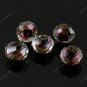 50X COFFEE FACETED LAMPWORK GLASS LOOSE BEADS FINDINGS WHOLESALE 8X12MM