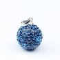 TRUE SILVER DEEP BLUE SWAROVSKI CRYSTAL PENDANT 14MM