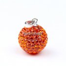 TRUE SILVER NACARAT SWAROVSKI CRYSTAL BALL PENDANT 14MM