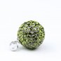 AUTHENTIC SILVER OLIVE SWAROVSKI CRYSTAL PENDANT 14MM