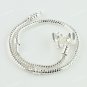 100PCS SILVER SNAKE 20CM EUROPEAN BRACELETS FIT CHARM BEADS WHOLESALE