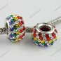 1PC RAINBOW SWAROVSKI CRYSTAL AUTHENTIC 925 SILVER EUROPEAN CHARM BEAD FINDINGS