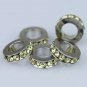 5PCS LIGHT YELLOW CRYSTAL 5MM HOLE EUROPE CHARM BEADS