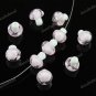 100X PINK MUSHROOM LAMPWORK GLASS SPACER LOOSE BEADS JEWELRY FINDINGS WHOLESALE