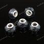 100X WHOLESALE GRAY FACETED CRYSTAL GLASS CHARM BEADS