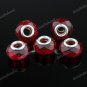 100X WHOLESALE RED FACETED CRYSTAL GLASS CHARM BEADS