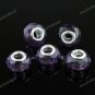100X WHOLESALE LIGHT PURPLE FACETED CRYSTAL GLASS CHARM