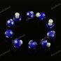 50X DEEP BLUE MUSHROOM LAMPWORK GLASS SPACER LOOSE BEADS FINDINGS WHOLESALE