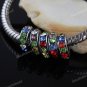 100X MULTICOLOR CRYSTAL SPACER CHARM LOOSE BEADS WHOLESALE JEWELRY FINDINGS 8MM