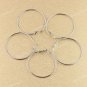 5 PAIRS HOOK CIRCLE FASHION HOOP CHARM EARRINGS FINDINGS 40MM