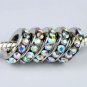 20PCS CLEAR AB CRYSTAL 5MM HOLE EUROPEAN CHARM BEADS FINDINGS