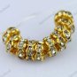 100X CLEAR CRYSTAL SPACER LOOSE BEADS FINDINGS WHOLESALE LOTS 6MM