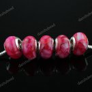 100X ROSE SHELL RESIN CHARM EUROPEAN BEADS JEWELRY FINDINGS WHOLESALE LOTS