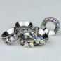 5PCS COLORFUL CRYSTAL SPACER 5MM BIG HOLE CHARM BEADS
