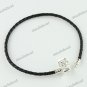 20X BLACK COWHIDE LEATHER BRACELETS 22CM FOR CHARM BEAD WHOLESALE