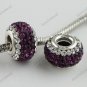 925 SILVER DEEP PURPLE AREA SWAROVSKI CRYSTAL CHARM