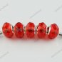 50X NACARAT FACETED CRYSTAL GLASS EUROPEAN CHARM BEADS WHOLESALE FINDINGS