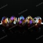 50X WHOLESALE COFFEE AB FACETED CRYSTAL GLASS EUROPEAN BEADS FINDINGS